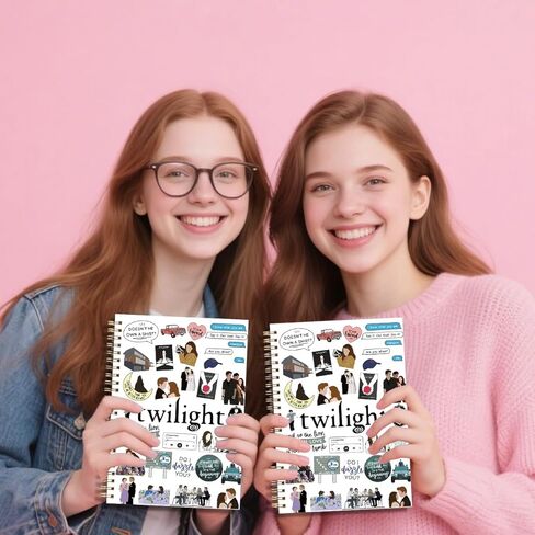 LONGXIN Twilight Merch Vampire Lover Notebook Journal Edward's Girl Gift Twilight Gifts for Movie Fans Girls Women City Of Forks Gift Hardcover Spiral Notebook 5.8x8.3 in Saudi Arabia
