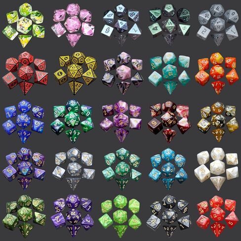 Mystery DND Dice Set (7 Polyhedral Dice) and Dragon Egg Suitable for DND, MTG, RPG,Tabletop Games(1 Dragon Egg+7 dice) in Saudi Arabia