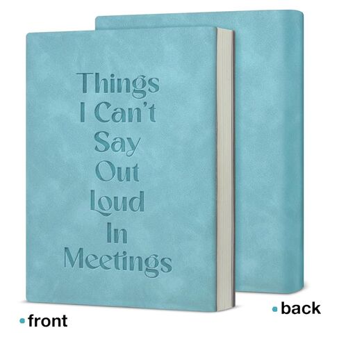 Things I Can't Say Out Loud in Meetings Funny Office Notebook for Work Humor Journal Gift for Coworker Colleague-Dark Green in Saudi Arabia