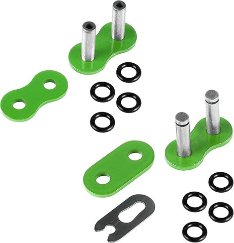 Caltric O-Ring Drive Chain Compatible with Kawasaki 200 Kdx200 Kdx200H 1995-2006 Green in Saudi Arabia