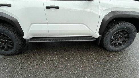 2 قطعة لوحات الجري قضبان Nerf مناسبة لتويوتا 4 رانر N500 2025 2026 خطوات جانبية باللون الأسود in Kuwait