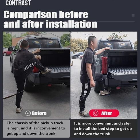 قم بترقية سيارة Ford F150 2022 2023 الخاصة بك باستخدام هذا السرير الخلفي القابل للسحب، خطوة سهلة وآمنة للوصول إلى سرير الشاحنة الخاص بك، ويتميز بتصميم قوي ويتم تثبيته بسرعة لتوفير الراحة الفورية in Saudi Arabia