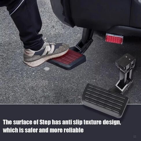 Upgrade for Nissan Navara 2014-2018 with This Rear Retractable Bumper Bed Step Easy and Safe Access to Your Truck Bed Features a Sturdy Design and installs Quickly for Instant Convenience in Saudi Arabia