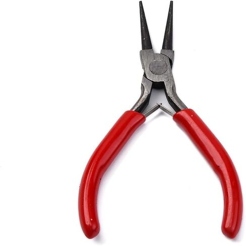 1Pc 45# Steel Jewelry Pliers Round Nose Plier DIY Crafts Tool Necklace Bracelet Earring Keychains Decorations Handmade Crafts Making Repairing Jewelry Supplies 4.84x1.97x0.37 inch (12.3x5x0.95cm) in Saudi Arabia