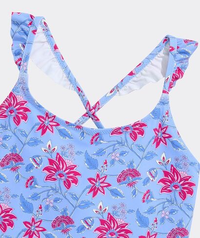 vineyard vines girls Girls' Ruffle One-pieceOne Piece Swimsuit in Saudi Arabia