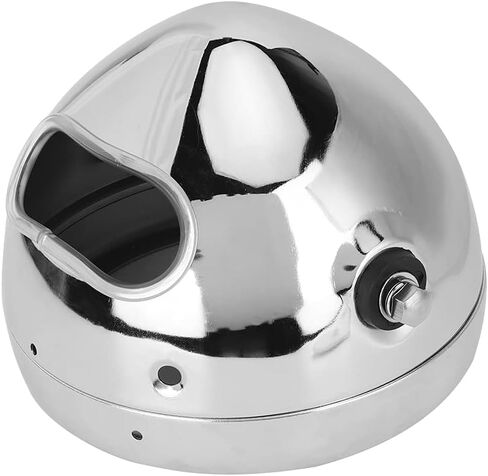 WALFRONT Motorcycle Modification Accessory 5.75in Headlight Housing Aluminum Alloy Shell for Motorcycles with 1.3-1.6in Fork Tubes Stylish Design Easy Installation in Saudi Arabia