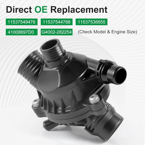 11517586925 مضخة مياه كهربائية + مجموعة ترموستات لسيارات BMW E60 E61 E81 E87 E90 E91 X1 X3 X5 Z4 325i 330i 525i 530i 630i 730i 11537536655 in Saudi Arabia