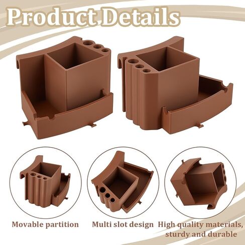 WEBEEDY 2 Styles Pottery Wheel Tool Holder Universal Pottery Wheel Organizer Tool PLA Coffee Ceramic Tool Rack for Home Ceramics Studio Craft Workshop Christmas Decoration, 5.7x3.5x3.3 inch in Saudi Arabia