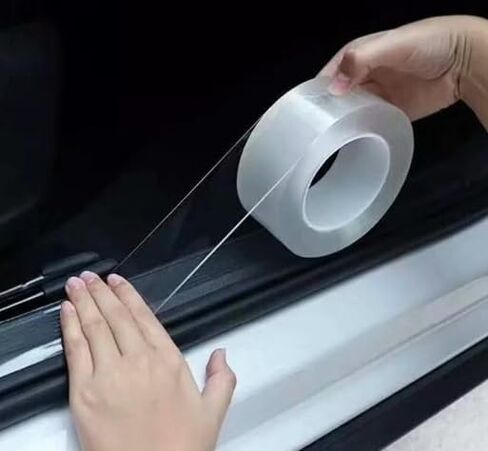 Car Stickers Door Edge Protector Universal Car Door Sill Sticker Transparent Waterproof Anti-Collision Sticker Auto Accessories (3CM) in Saudi Arabia