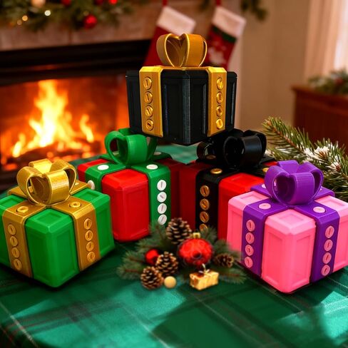 Bopufon Annoying Gift Box with Screws Funny The Annoying Present Prank Box Thanksgiving Christmas White Elephant Perfect Gag Gift for All Occasions (Black Gold) in Saudi Arabia