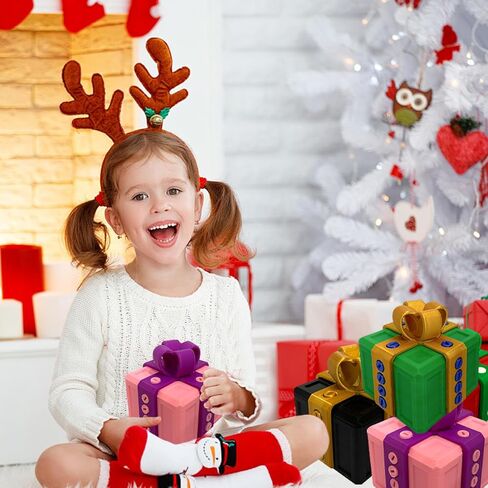 Bopufon Annoying Gift Box with Screws Funny The Annoying Present Prank Box Thanksgiving Christmas White Elephant Perfect Gag Gift for All Occasions (Black Gold) in Saudi Arabia