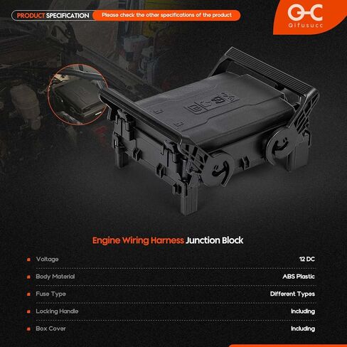 Engine Wiring Harness Junction Block, Fuse Box W/Loaded Relays Cover Fit for Chevy Suburban Tahoe For GMC Yukon For Cadillac Escalade 2015-2020 Replaces# 84114437 84017672 22773484 23225905 23418066 in Saudi Arabia