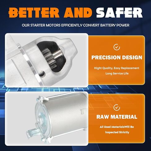Starter SMU0498 استبدال 2.4L مناسب لهوندا أكورد 08-12، لـ CR-V 07-11، للعنصر 09-11 2.4L، لـ Civic 06-11 2.0L، مناسب لـ Acura TSX 09-14 2.4L، 17960، 19082، 19009، 41054107، SMU0428 in Saudi Arabia