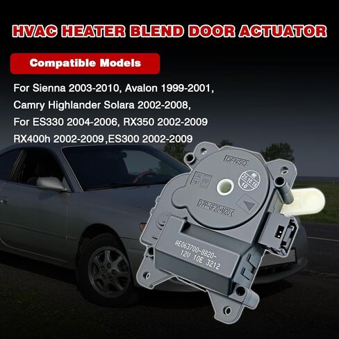 87106-08070 مشغل باب مزيج سخان HVAC لـ Avalon 1999-2004، Le-xu-s RX350 RX400h ES300 2002-2009، Sienna 2003-2010 استبدال 8710607071 in Kuwait