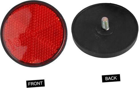 4PCS Plastic Reflectors for Motorcycle Electric Bike and Bicycle Round Warning Reflectors for Auto Safety Vehicle Kit for Trailers and Cars in Saudi Arabia