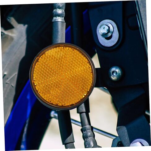 4PCS Plastic Reflectors for Motorcycle Electric Bike and Bicycle Round Warning Reflectors for Auto Safety Vehicle Kit for Trailers and Cars in Saudi Arabia