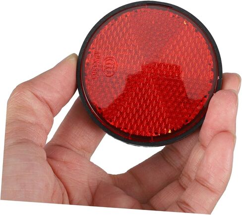 4PCS Plastic Reflectors for Motorcycle Electric Bike and Bicycle Round Warning Reflectors for Auto Safety Vehicle Kit for Trailers and Cars in Saudi Arabia