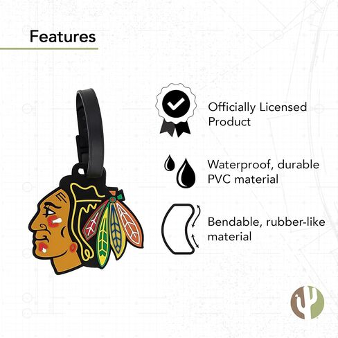 حقيبة علامة الأمتعة لفريق لاس فيغاس جولدن نايتس NHL National Hockey League (علامة الأمتعة البلاستيكية) in Saudi Arabia