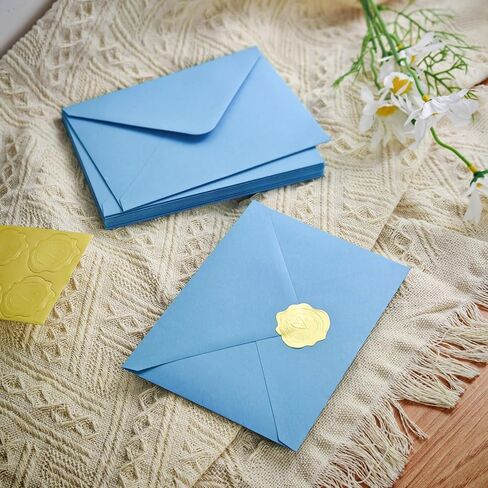 Stationery Set,Premium Velvet-Touch envelopes 4x6 Envelopes 14 PCS with 28 PCS Stationery Paper,Unique Design Colors Stationery Set for Love Letter, Party Invitations (Ivory White) in Kuwait
