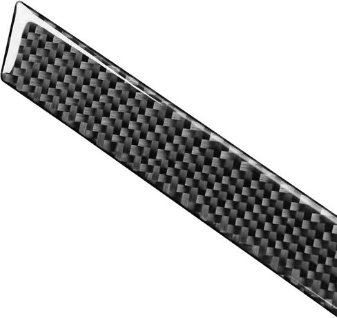 Real Carbon Fiber Accessories Car Dashboard Main Driver's Wheel Trim Panel Cover Interior Trim Sticker Decal for Tesla Model X 2016-2020 for Model S 2012 2013 2014 2015 2016 2017 2018 2019 2020 Black in Saudi Arabia