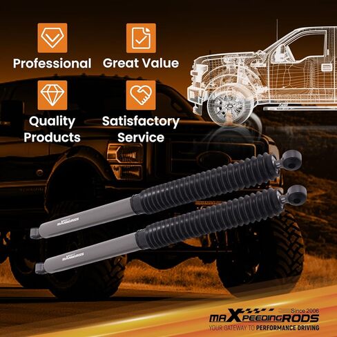 maXpeedingrods Fit 5-7.5" Lift Rear Shocks for 1999-2016 Ford F-250 F-350 RWD 4WD in Saudi Arabia