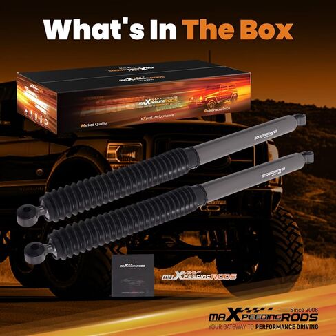 maXpeedingrods Fit 5-7.5" Lift Rear Shocks for 1999-2016 Ford F-250 F-350 RWD 4WD in Saudi Arabia
