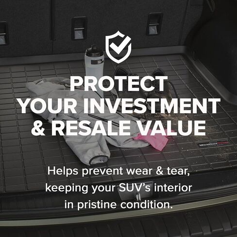 Weathertech Cargo Trunk Liner for VW Tiguan, Behind 2nd Row (401412), Black in Kuwait