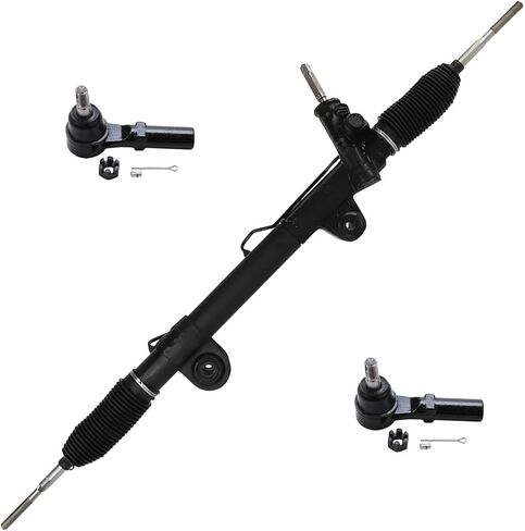 Detroit Axle - Steering Rack and Pinion Kit for 2004-2009 Dodge Durango Chrysler Aspen Rack and Pinion 2 Outer Tie Rods 2005 2006 2007 2008 Replacement [w/ 15mm Inner Tie Rod Steel/Aluminum Casting] in Saudi Arabia