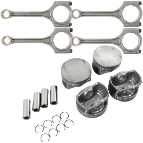 4 Piece Piston Rings Set And Connecting Rod 23041-2E100 23510-2E101 Compatible With G4NB 1.8L in Saudi Arabia