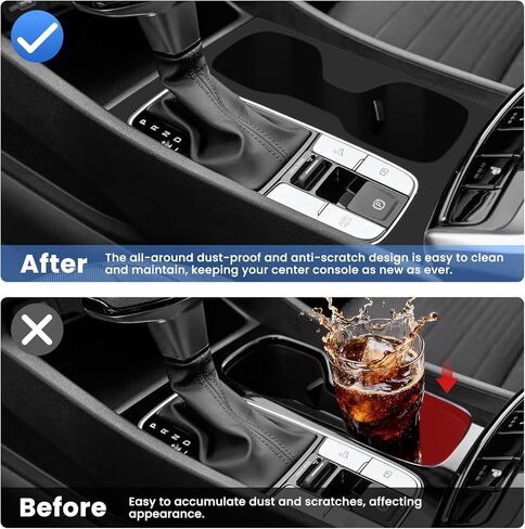منظم وحدة التحكم المركزية من Autoorder لـ 2022 2023 2024 Hyundai Tucson Accessories مسند الذراع صندوق تخزين صينية إدراج ثانوية مع حصيرتين ملونتين in Saudi Arabia