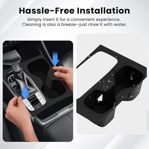 منظم وحدة التحكم المركزية من Autoorder لـ 2022 2023 2024 Hyundai Tucson Accessories مسند الذراع صندوق تخزين صينية إدراج ثانوية مع حصيرتين ملونتين in Saudi Arabia