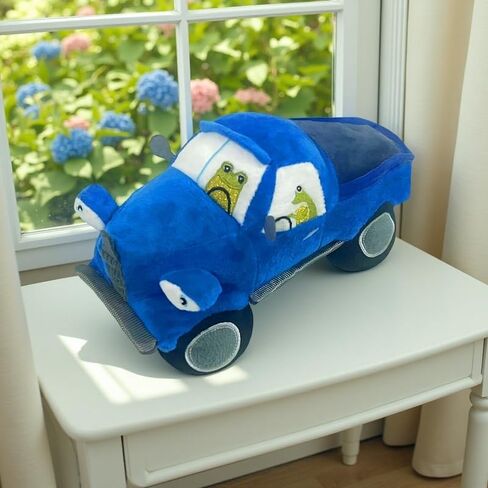 New Blue Car Plush Stuffed Toy, Cute Plush Toy Decoration Gift in Saudi Arabia
