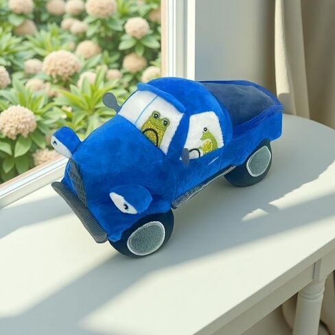 New Blue Car Plush Stuffed Toy, Cute Plush Toy Decoration Gift in Saudi Arabia
