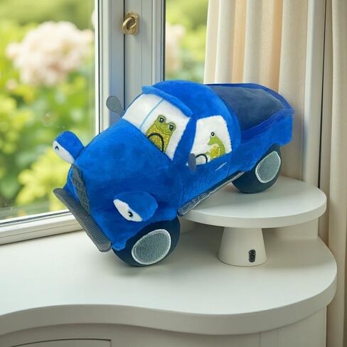 New Blue Car Plush Stuffed Toy, Cute Plush Toy Decoration Gift in Saudi Arabia