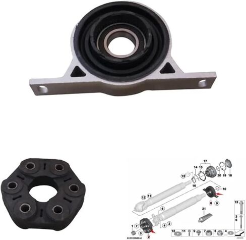 متوافق مع BMW 5 'E60 520i محرك رمح-cen.bearing-const.vel.joint 26127521855 26117522027 1 مجموعة 2 قطعة in Saudi Arabia