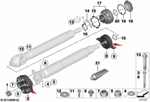 متوافق مع BMW 5 'E60 520i محرك رمح-cen.bearing-const.vel.joint 26127521855 26117522027 1 مجموعة 2 قطعة in Saudi Arabia