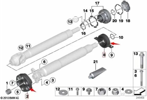 متوافق مع BMW 5 'E60 520i محرك رمح-cen.bearing-const.vel.joint 26127521855 26117522027 1 مجموعة 2 قطعة in Saudi Arabia