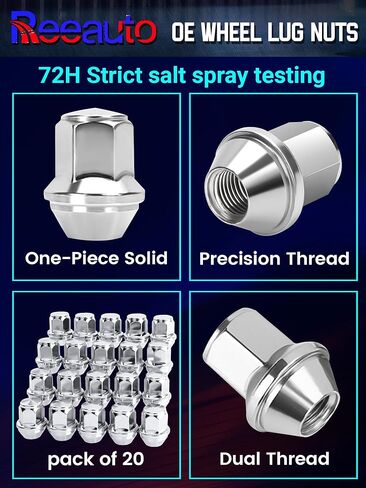 14x1.5mm Lug Nuts Replacement for Wrangler Gladiator Grand Cherokee, 20 Pcs 7/8 Hex 1.46 Inch OEM Factory Style Large Acorn Seat Lug Nuts for Ram 1500 2500 Factory Wheels in Kuwait