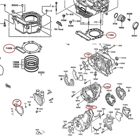 علبة المرافق، غطاء علبة المرافق يصلح ل KLR650 KLR 650 1987-2010 محرك دراجة نارية اسطوانة علبة المرافق مخلب كاتب مولد غطاء طوقا مجموعة in Kuwait