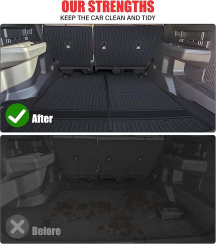 Floor Mats & Cargo Liner for 2021-2024 Nissan Rogue S/SV/SL/Platinum (NOT for Rogue Sport) All Weather TPE Protection Floor Liners Full Set with Trunk Mat for 2024 Nissan Rogue Accessories in Kuwait