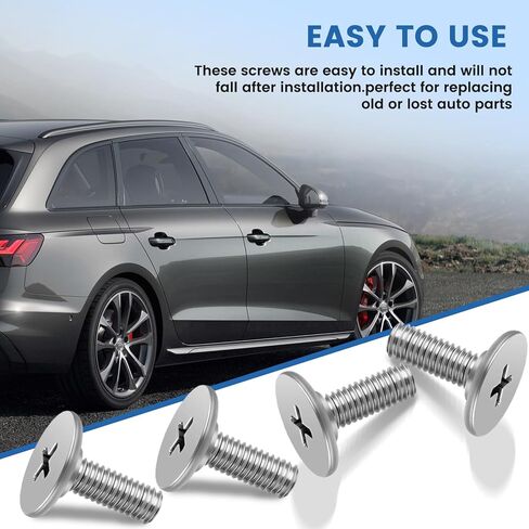 Engine Splash Shield Hardware Kit Includes Lower Cover Pins, Screws and Access Clips Compatible with Honda Civic Accord CRV Acura (4Pcs Screws) in Kuwait