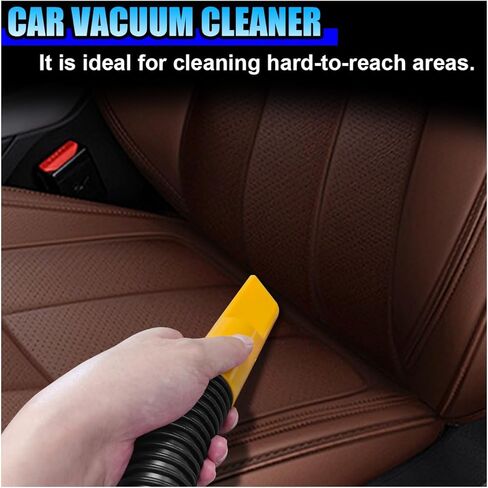Car Vacuum Cleaner, DC 12V Multi-Purpose Automotive Wet and Dry Vacuum with 3 Nozzles, Portable Handheld Vehicle Interior Duster for Car, Office, Home, Floor (Red) in Saudi Arabia