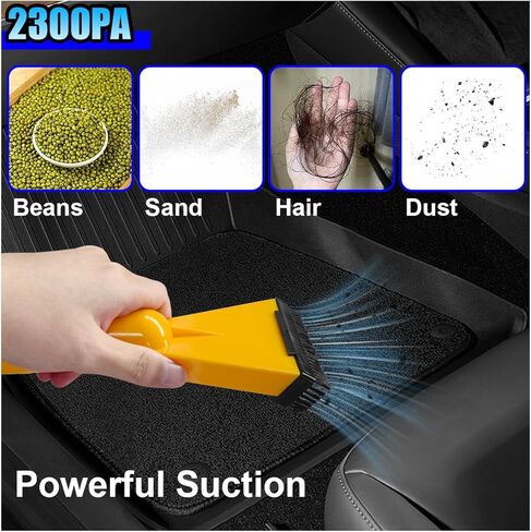 Car Vacuum Cleaner, DC 12V Multi-Purpose Automotive Wet and Dry Vacuum with 3 Nozzles, Portable Handheld Vehicle Interior Duster for Car, Office, Home, Floor (Red) in Saudi Arabia