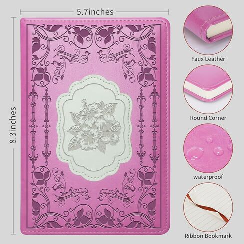 Hibiscus Gift Hibiscus Writing Journal Notebook Hibiscus Flower Gift Hawaiian Flowers A5 Travel Notebook Flower Fan Gift (hibiscus -Pink) in Saudi Arabia