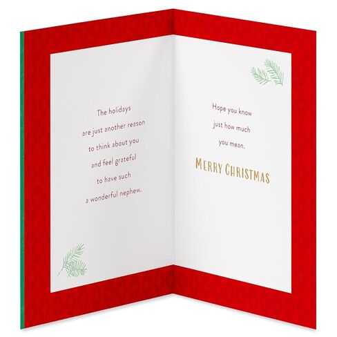 American Greetings Nephew Christmas Card from Uncle or Aunt (How Much You Mean) in Saudi Arabia