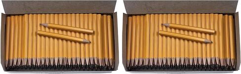 Golf Pencils Bulk, Yellow Barrel 8.5cm Mini Pencils Pre-Sharpened 144/Box in Saudi Arabia