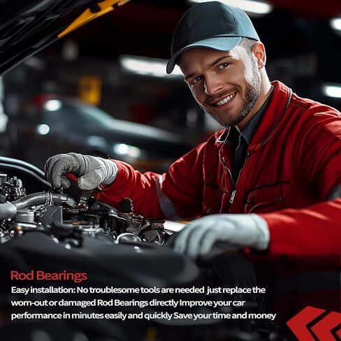 STD RB946 Rod Bearings Set for Chevrolet for Toyota for Pontiac 1.8L 1998-2008 Standard Size Connecting Rod Bearing kit Replace CR4263SI 13041-22020 BB1010 in Saudi Arabia