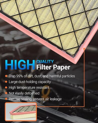 Engine & Cabin Air Filter Kit with Activated Carbon, Fit for 2018-2025 Traverse, 2019-2025 Blazer, 2017-2025 Acadia, 2017-2025 XT5, 2020-2025 XT6, 2018-2025 Enclave, Replace A3212C 23321606 CF11966 in Saudi Arabia