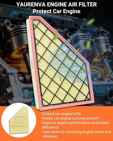 Engine & Cabin Air Filter Kit with Activated Carbon, Fit for 2018-2025 Traverse, 2019-2025 Blazer, 2017-2025 Acadia, 2017-2025 XT5, 2020-2025 XT6, 2018-2025 Enclave, Replace A3212C 23321606 CF11966 in Saudi Arabia