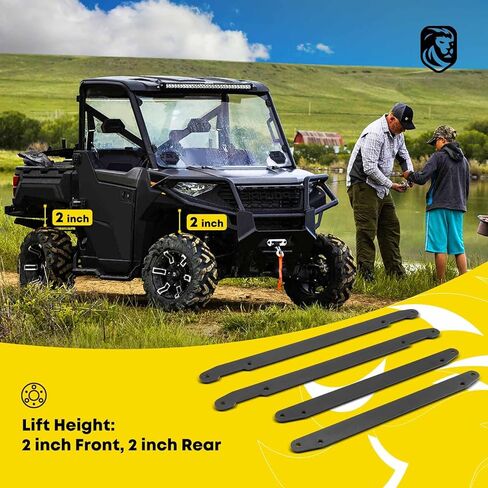 YHTAUTO 2 inch Front and Rear Leveling Lift Kit w/Hardwares Fits Kawasaki Mule PRODX/PRODXT/PROFX/PROFXT 2016-2022 & Mule PROFXR 2018-2022, Suspension Leveling Kit Set of 4 in Saudi Arabia